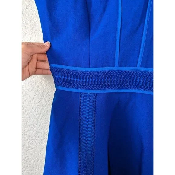 NWT Nordstrom Adelyn Rae Royal Blue Medium Lace Dress - Picture 2 of 10